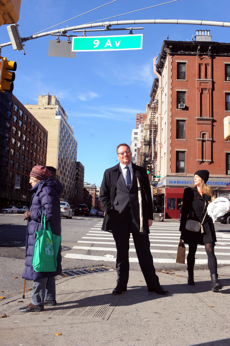 Business man from England in NYC