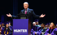 NY Senator Chuck Schumer at Hunter College graduation© Corporate Events Susan Farley NYC, New York Photographer - ©2023 Susan Farley Photography NYC, NY                                                              