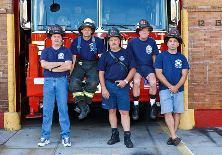 Firefighters in The Bronx at their Station ©Susan Farley Photography/NYC and Westchester Portrait Photographer.Best NYC  event, Portrait and Corporate freelance photographer